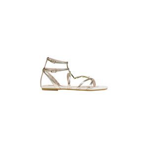 Liu Jo Gold Polyethylene Flat Women's Sandals